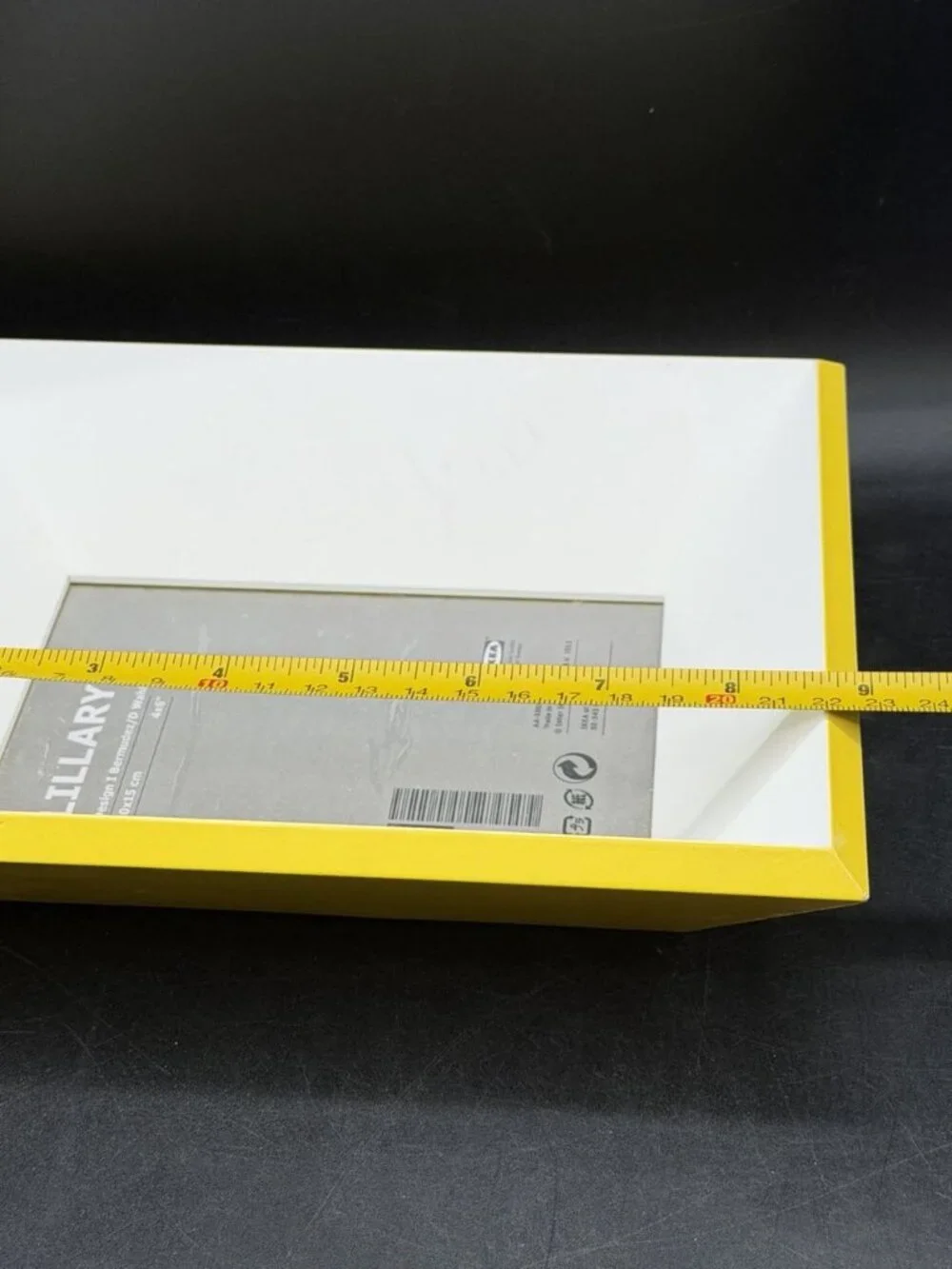 IKEA Picture Frame White Yellow Wood 4